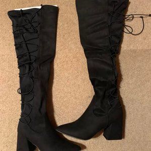 Womens Journee Collection Extra Wide Calf Valorie Boot Size 9 in Black